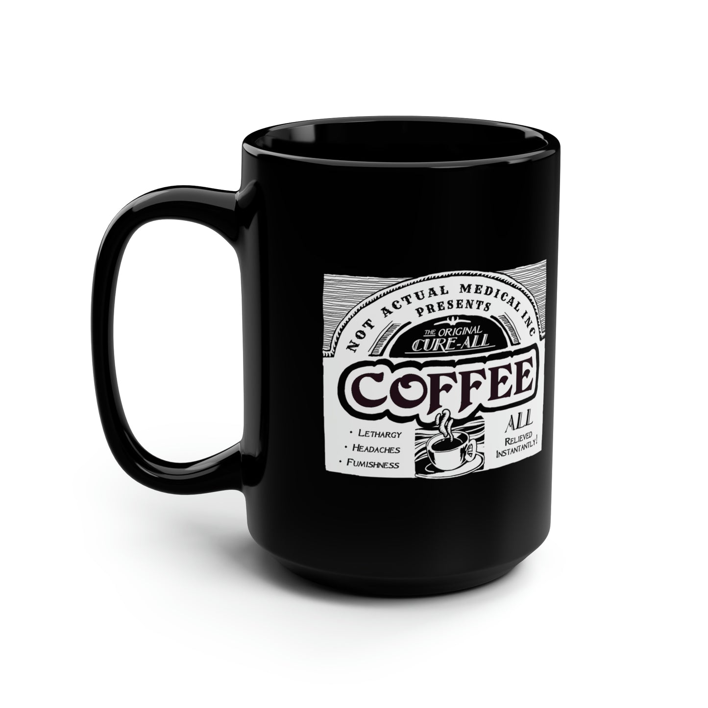 funny fake label novelty mug