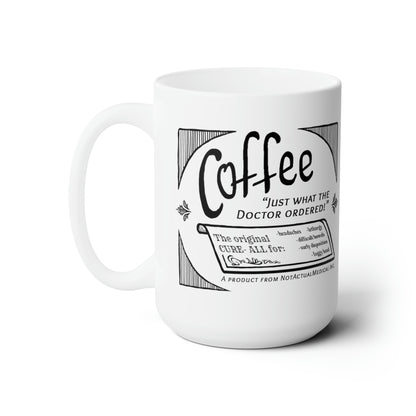 funny fake label novelty mug