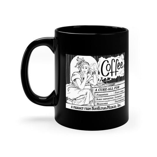 Novelty apothecary label mug