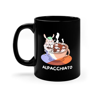 cute alpaca coffee pun mug