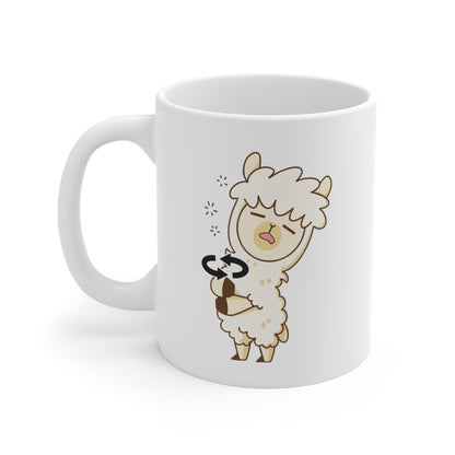 Novelty sign language Llama mug