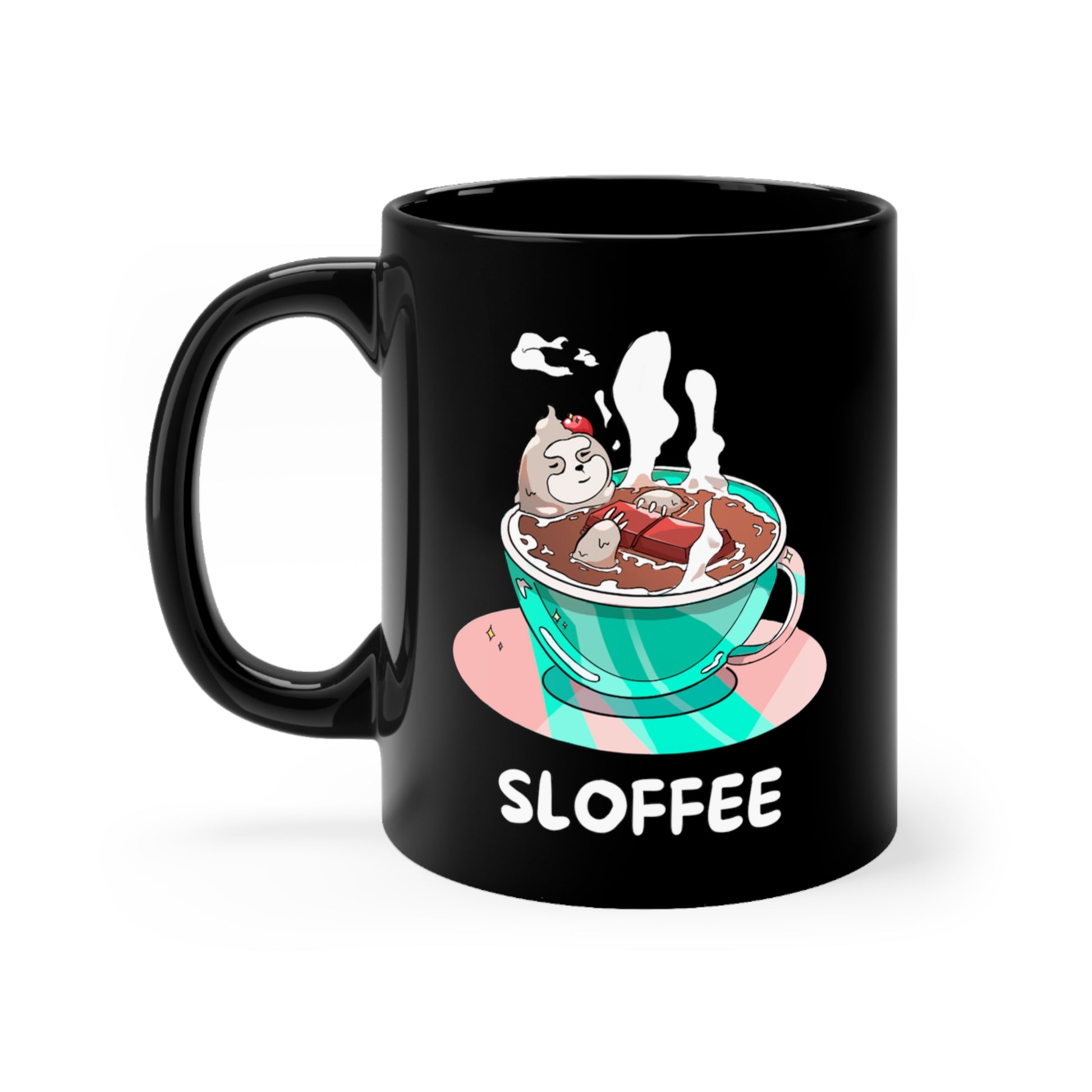 Cute sloth coffee pun mug